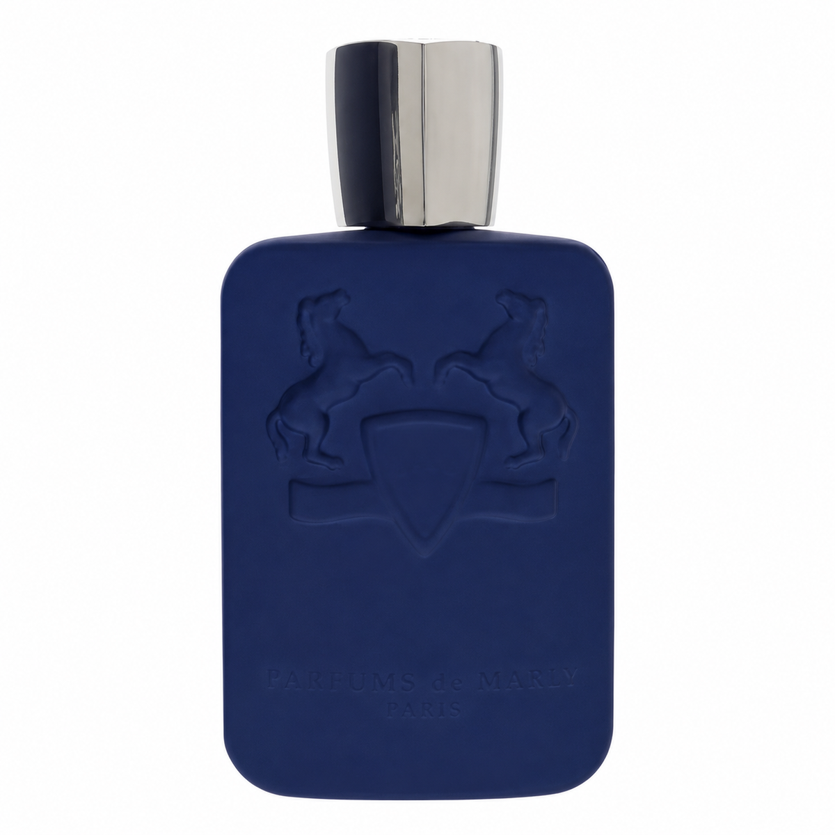 Parfums de Marly Percival – fresh aromatic cologne in bright blue bottle with silver detailing. 125ml