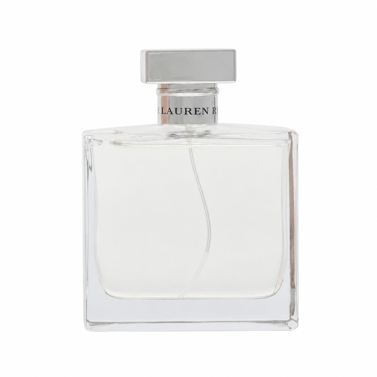 Ralph Lauren Romance – timeless floral fragrance in elegant clear square bottle with silver cap. 100ml