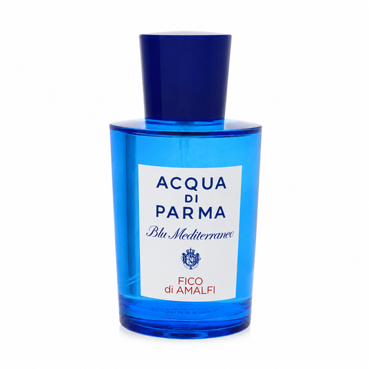 Acqua di Parma Blu Mediterraneo Fico di Amalfi – vibrant citrus fig scent in bright blue bottle. 100ml