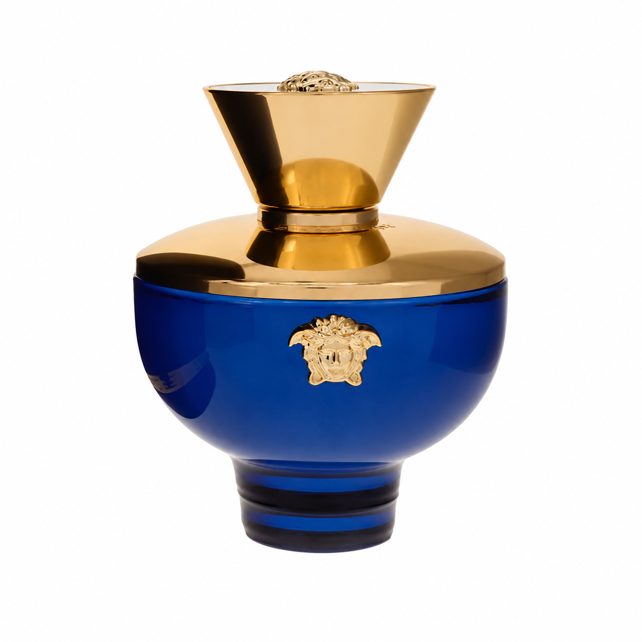 Versace Dylan Blue Pour Femme – rich floral fruity fragrance in navy blue amphora-shaped bottle with gold detailing. 100ml