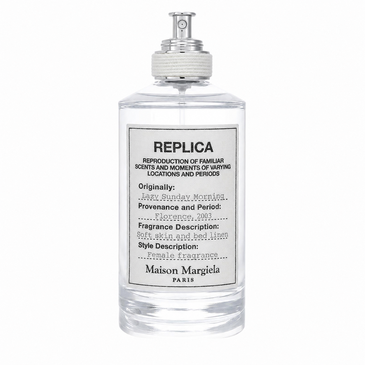 Maison Margiela Replica Lazy Sunday Morning Eau de Toilette for women at Scent Haven 100ml