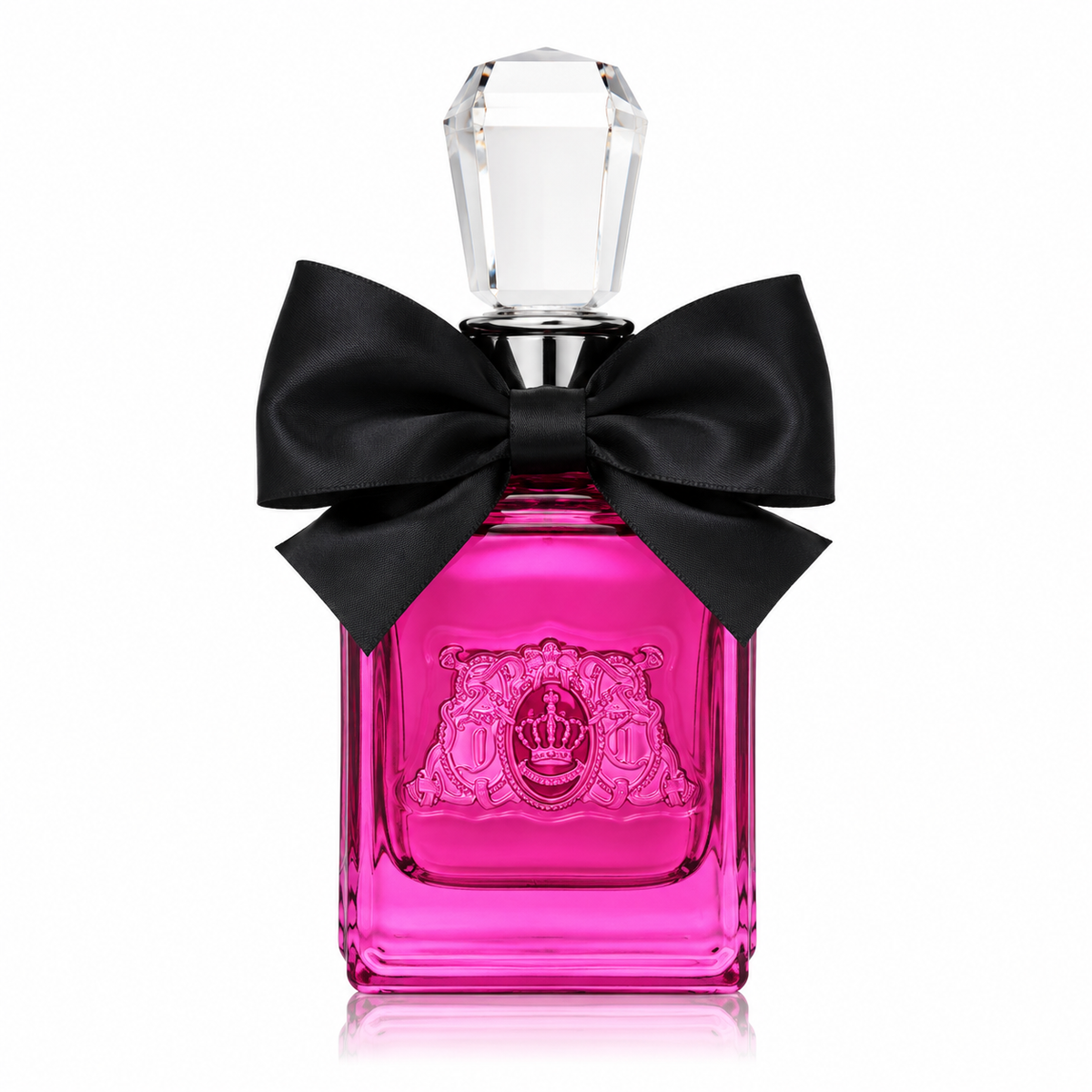 Viva La Juicy Noir perfume – rich berry and vanilla fragrance in deep pink and black bottle. 100ml