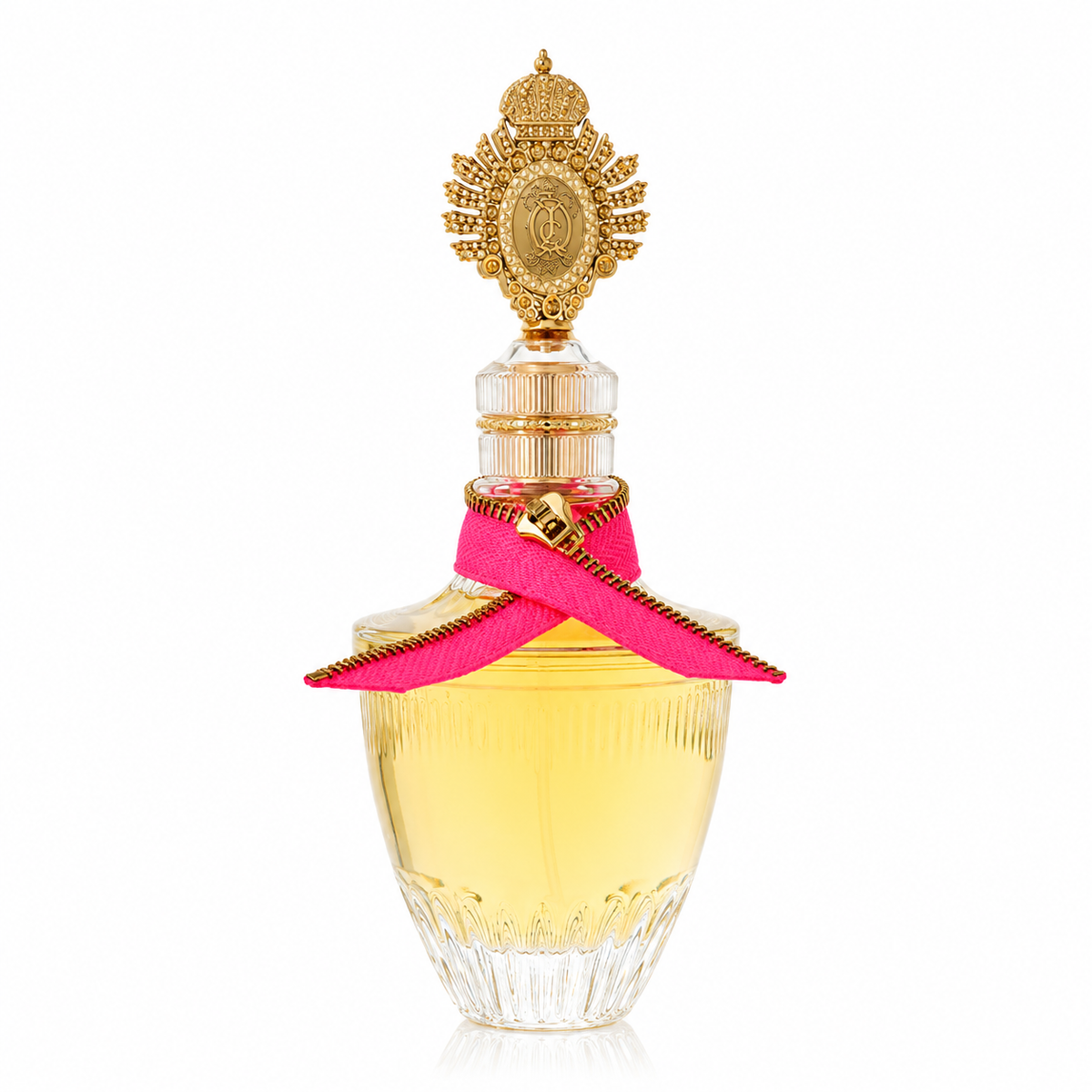 Couture Couture perfume – bold fruity floral scent in gold bottle with hot pink accents. 100ml