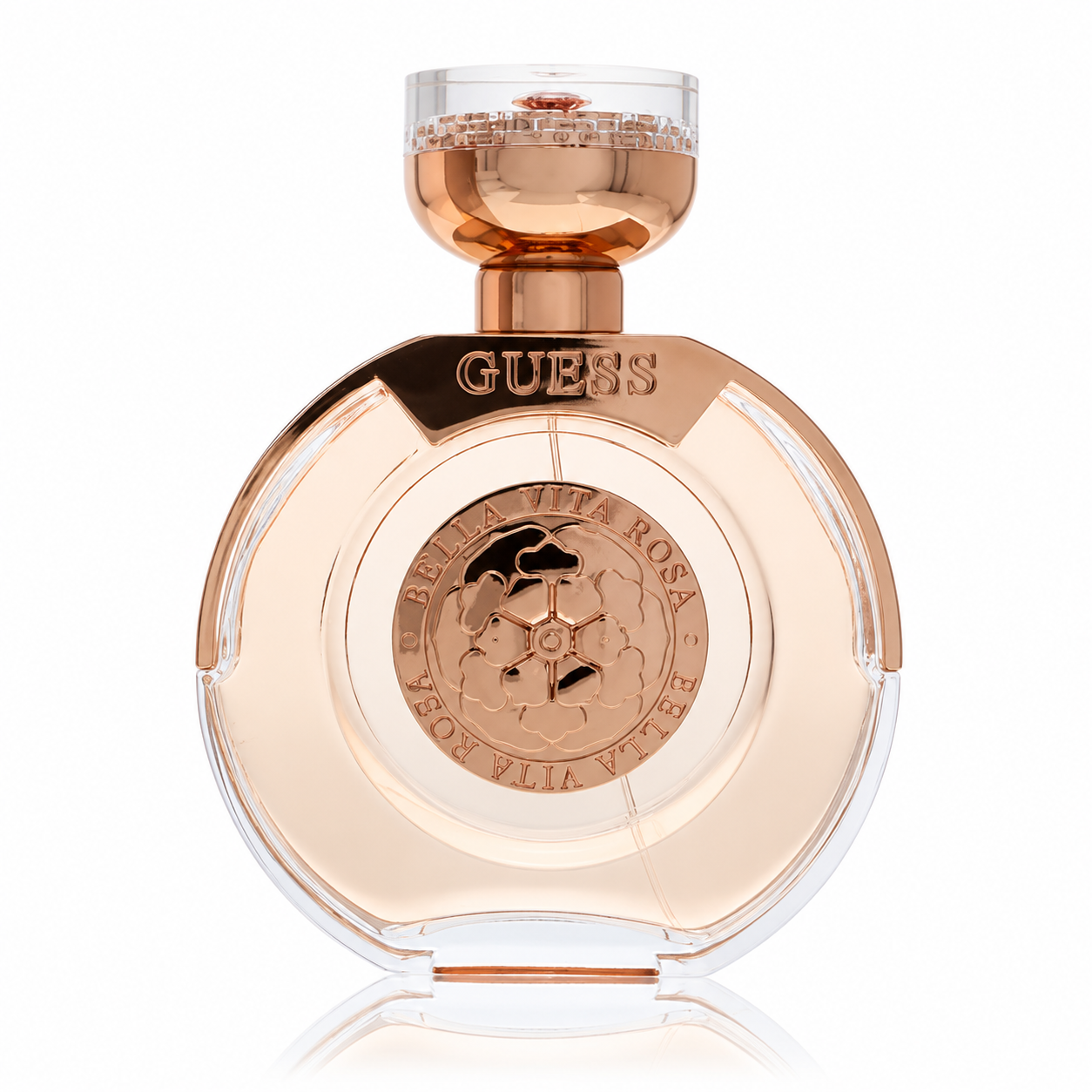 Guess Bella Vita Rosa perfume bottle on a white background 100ml
