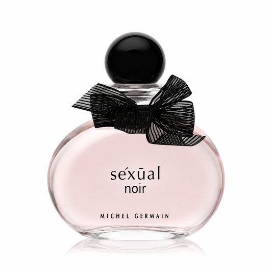 Michel Germain Sexual Noir for women – deep floral amber scent in sleek black bottle with gold accents. 125ml