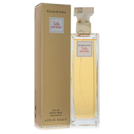 Elizabeth Arden 5th Avenue perfume bottle and packaging on a white background 125ml