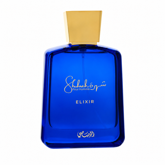 Rasasi Shuhrah Elixir Eau de Parfum for men at Scent Haven 90ml