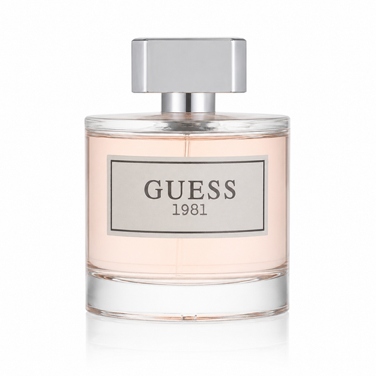 Guess 1981 women's perfume bottle on a white background 100ml