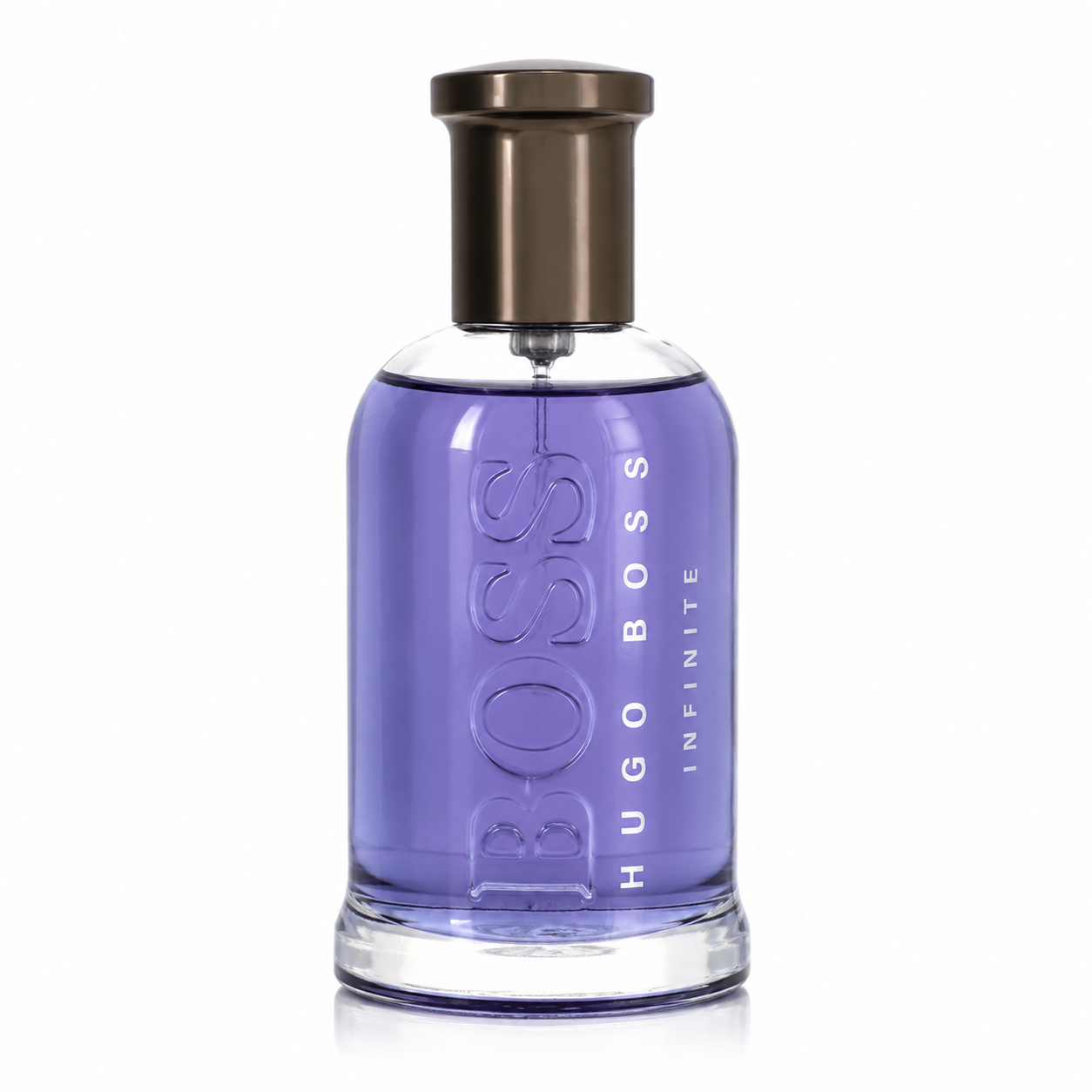 Hugo Boss Bottled Infinite – fresh woody aromatic fragrance in glossy deep blue bottle with silver cap. 100ml