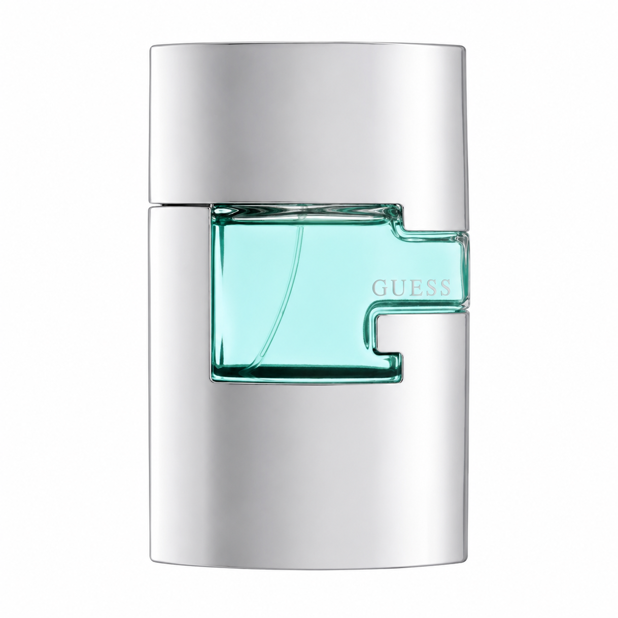 Guess Man perfume bottle and packaging on a white background 75ml