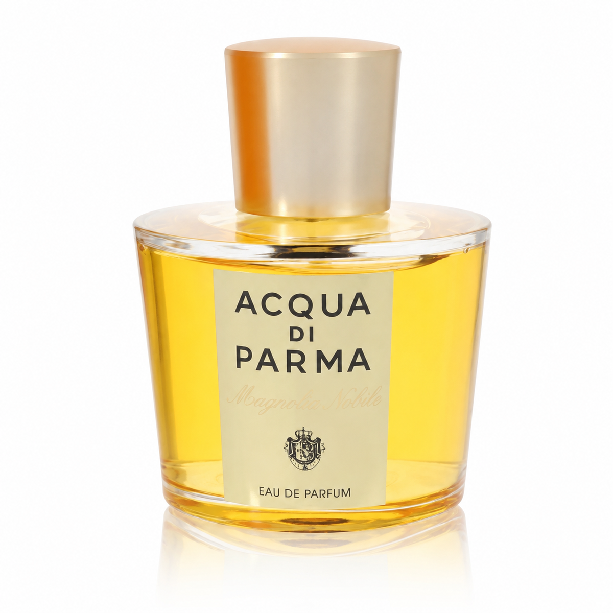 Acqua di Parma Magnolia Nobile – refined floral perfume in clear square bottle with gold cap. 100ml
