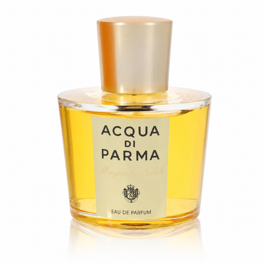 Acqua di Parma Magnolia Nobile – refined floral perfume in clear square bottle with gold cap. 100ml