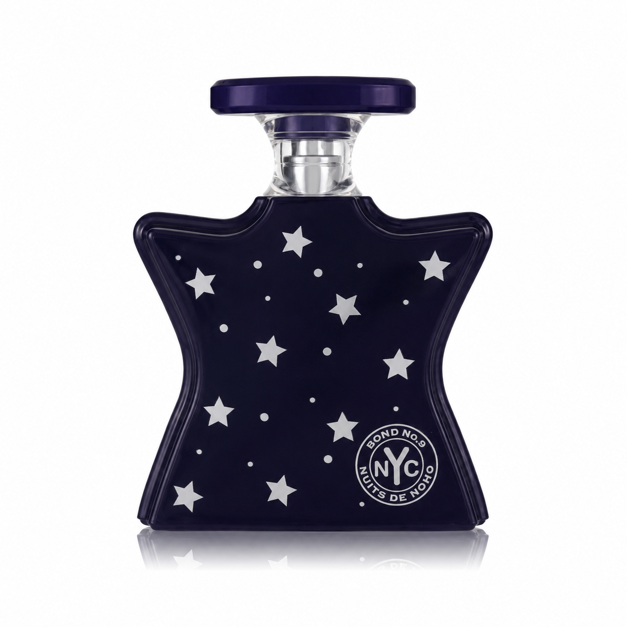 Bond No. 9 Nuits de NoHo – modern floral musk perfume in midnight blue star-shaped bottle  100ml