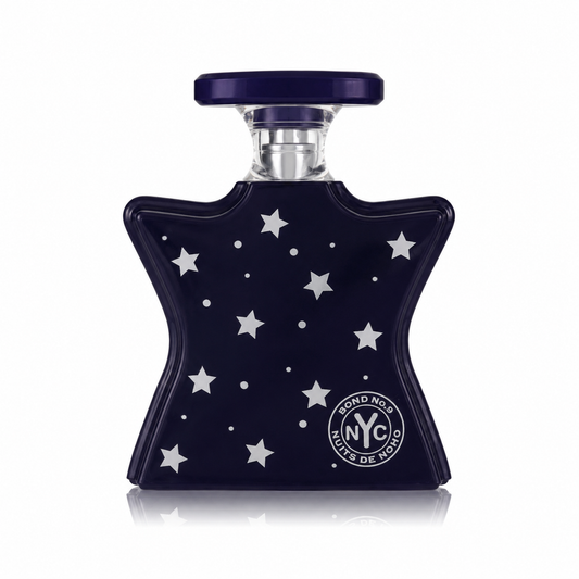 Bond No. 9 Nuits de NoHo – modern floral musk perfume in midnight blue star-shaped bottle  100ml