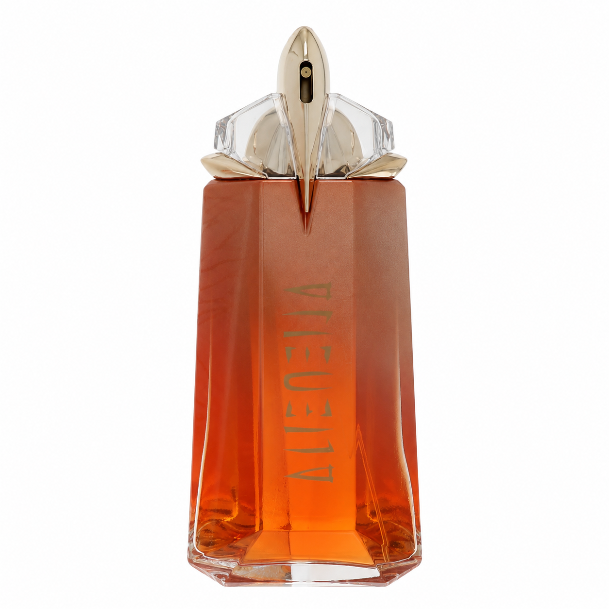 Mugler Alien Goddess Supra Florale – bold blooming floral fragrance in metallic pink and gold sculpted bottle. 90ml