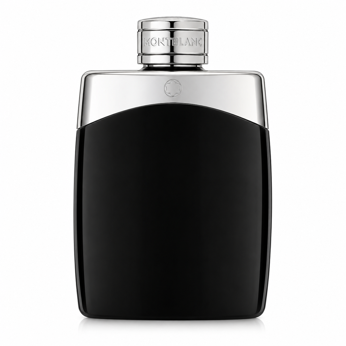 Montblanc Legend Eau de Toilette – classic fougère fragrance in sleek black bottle with chrome top. 100ml
