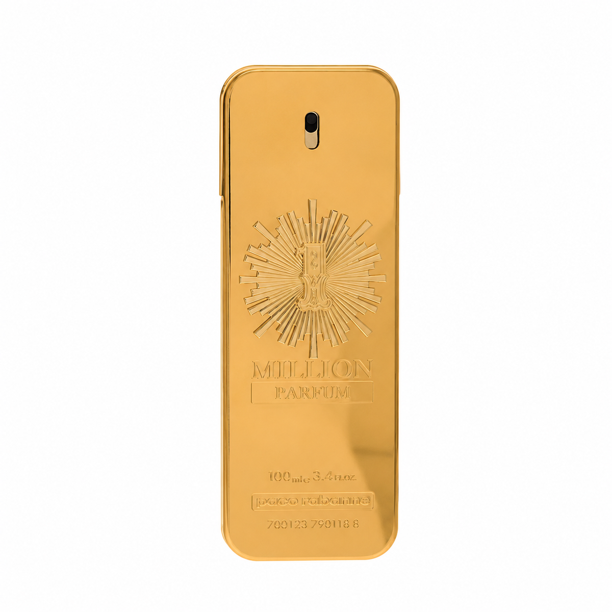 Paco Rabanne 1 Million Parfum – intense amber leather fragrance in sleek matte gold bottle. 100ml