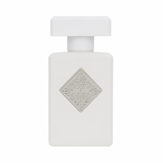 Initio Rehab – smooth aromatic woody scent in soft grey bottle with gold emblem. 90ml