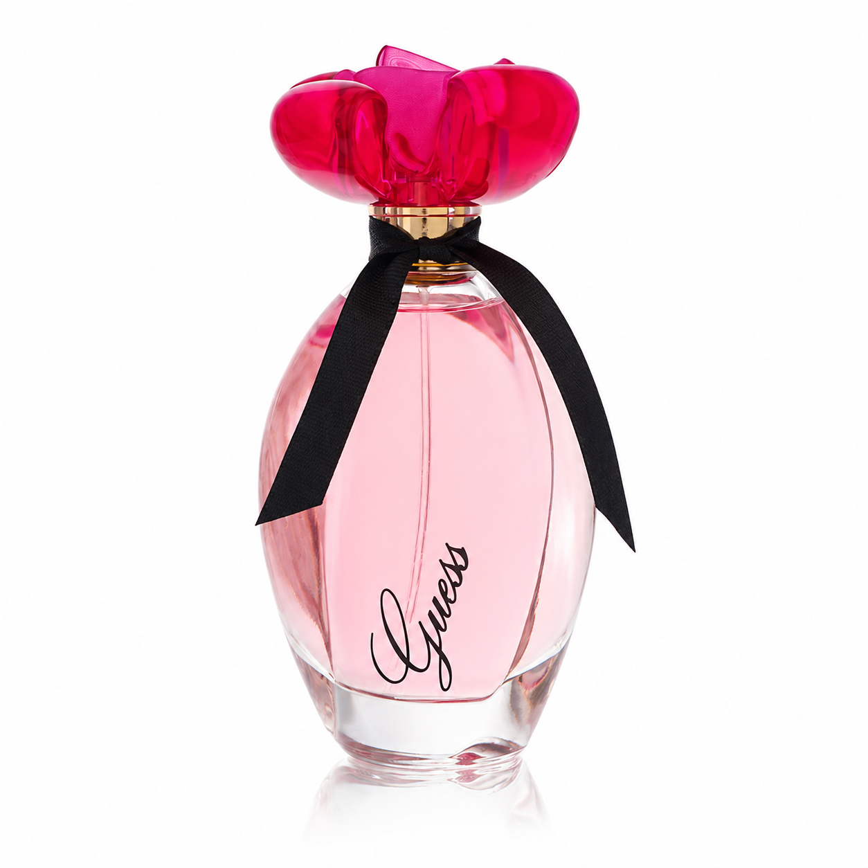 Guess Girl perfume bottle on a white background 100ml
