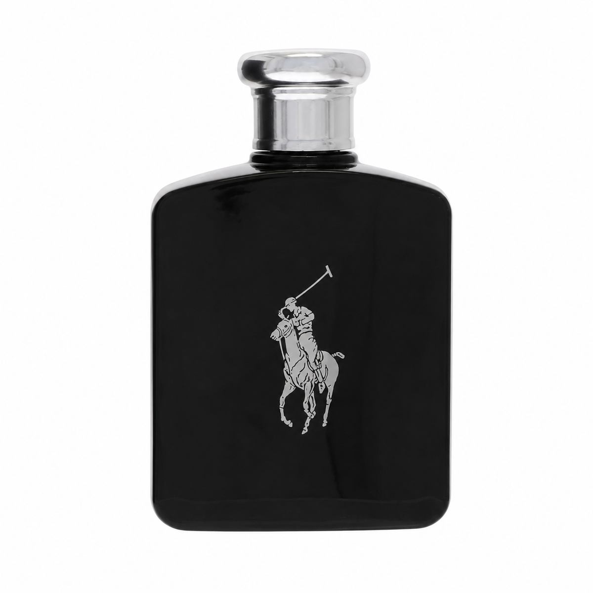 Ralph Lauren Polo Black Eau de Toilette – modern woody aromatic cologne in glossy black bottle with silver logo. 125ml
