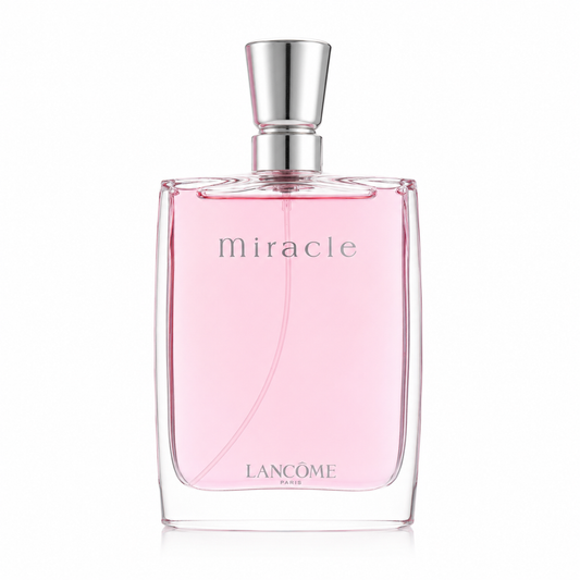 Lancome Miracle perfume – fresh spicy floral scent in pink bottle. 100ml