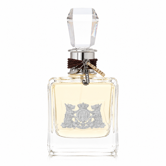 Juicy Couture perfume – classic women’s fragrance in vintage-style bottle with crest logo. 100ml