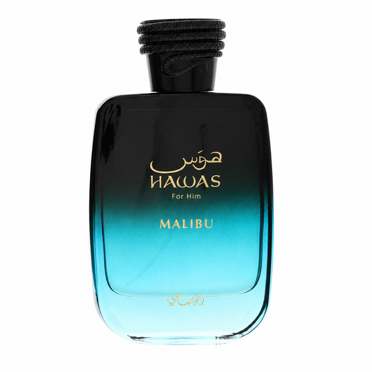 Rasasi Hawas Malibu Eau de Parfum for men at Scent Haven 100ml