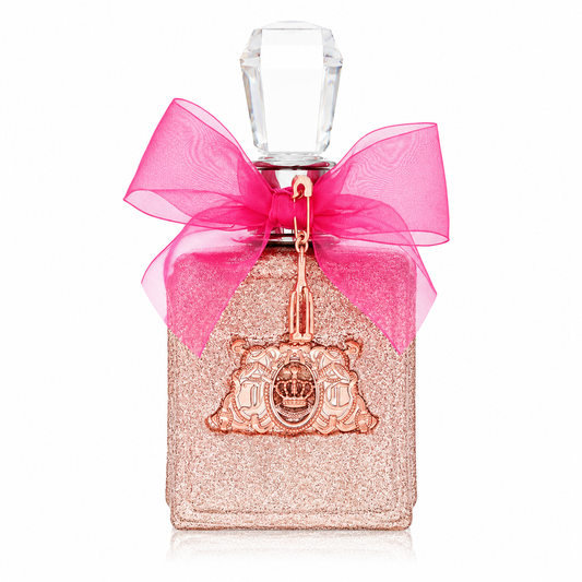 Viva La Juicy Rosé perfume – sparkling rose and citrus scent in glittery pink bottle. 100ml
