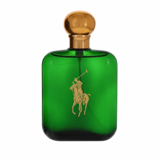 Green Polo Ralph Lauren perfume bottle with packaging on a white background 120ml