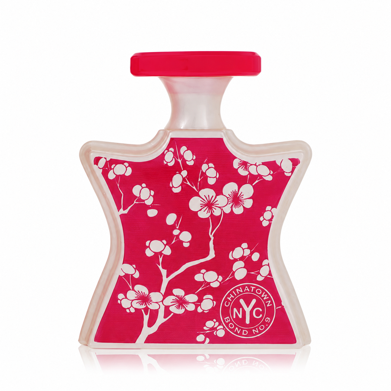 Bond No. 9 Chinatown – exotic floral oriental scent in pink star-shaped bottle with white blossom design. 100ml