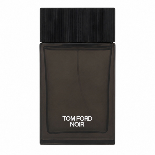 Tom Ford Noir – refined spicy floral cologne in sleek black ribbed bottle with silver lettering. 100ml