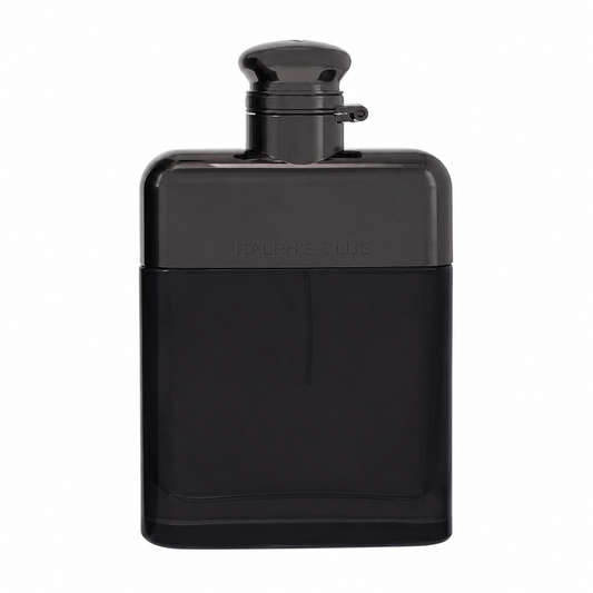 Ralph Lauren Ralph’s Club – elegant woody lavender cologne in sleek black bottle with bold metallic top. 100ml