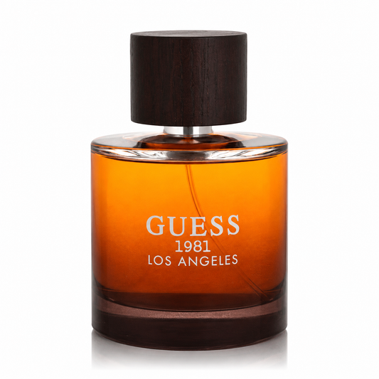 Guess 1981 Los Angeles perfume bottle on a white background 100ml