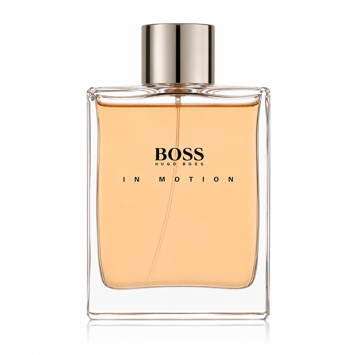 BOSS In Motion perfume bottle on a white background 100ml