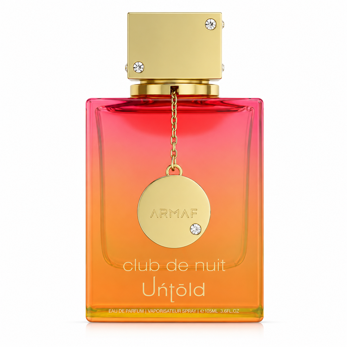 Armaf Club de Nuit Untold – rich spicy-amber fragrance in reflective gold bottle. 106ml