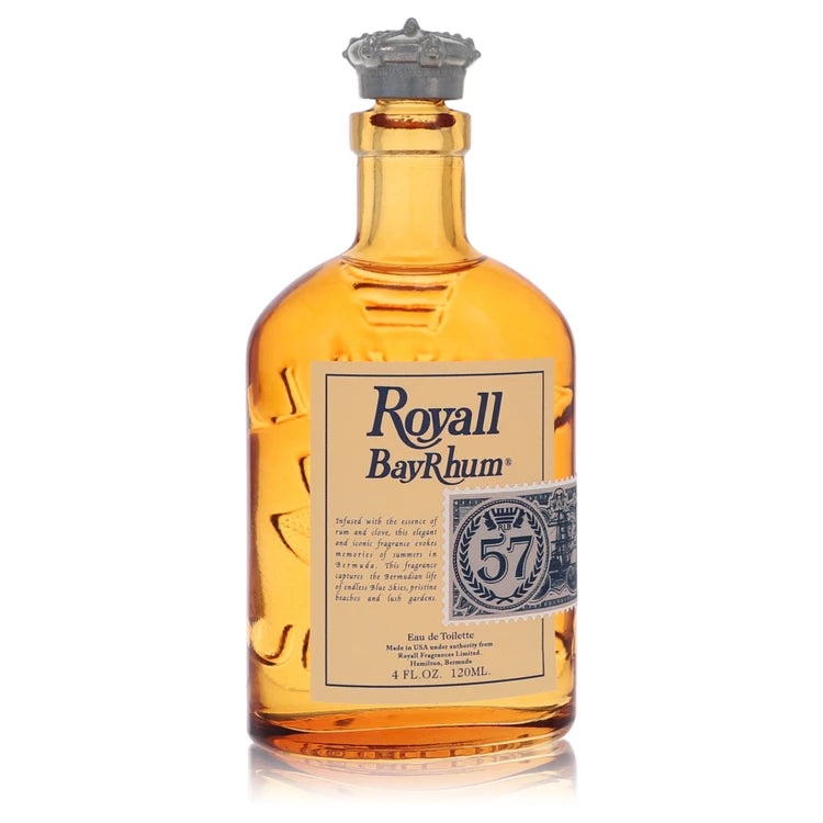 Bottle of Royall Bayrhum rum with a silver cap on a white background 120ml