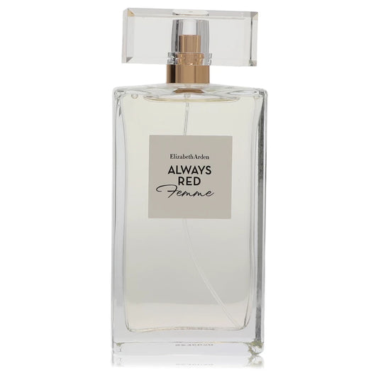 Elizabeth Arden Always Red Femme Eau de Parfum. Rectangular glass bottle with rectangular lid. 100ml
