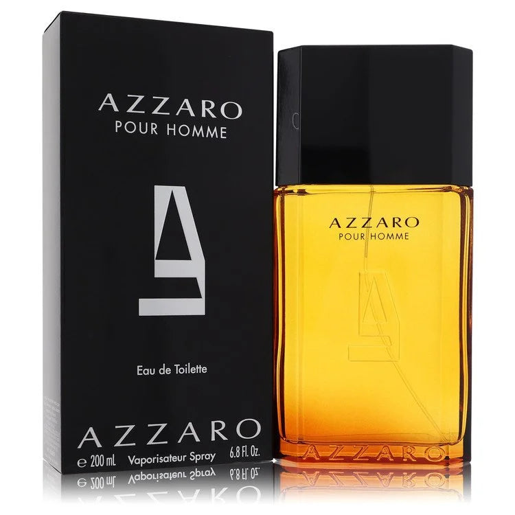 Azzaro Pour Homme bottle – classic men’s fragrance with warm, woody notes. 200ml