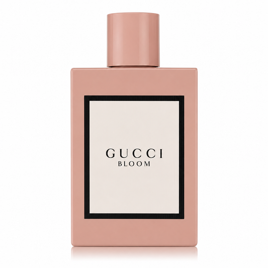 Gucci Bloom – classic white floral women’s fragrance in blush pink vintage-style bottle. 100ml