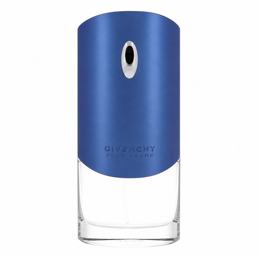 Givenchy Gentleman Blue Label – fresh spicy cologne for men in frosted blue bottle. 100ml