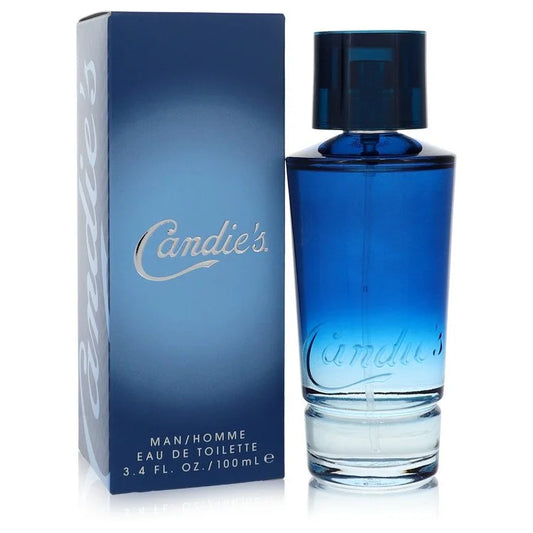 Blue Candie's men's perfume bottle and packaging on a white background 100ml