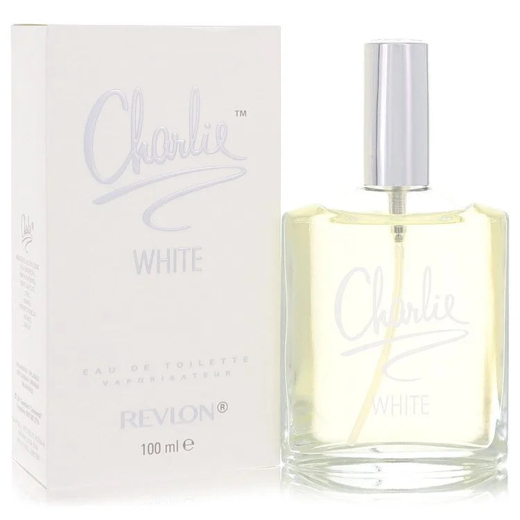 Revlon Charlie White perfume bottle and packaging on a white background 100ml