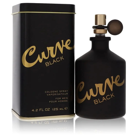 Curve Black cologne spray bottle and packaging on a white background 125ml