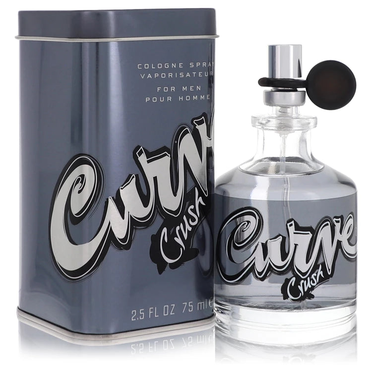 Curve Crush cologne spray bottle and packaging on a white background 75ml
