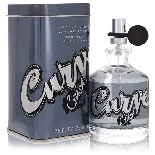 Curve Crush cologne spray bottle and packaging on a white background 75ml