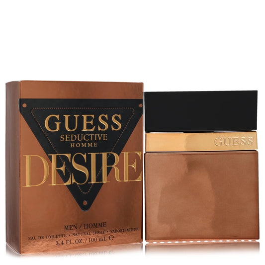 Guess Seductive Homme Desire perfume bottle and packaging on a white background 100ml
