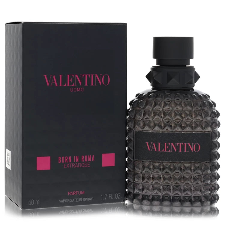 Valentino perfume bottle and packaging on a white background 50ml