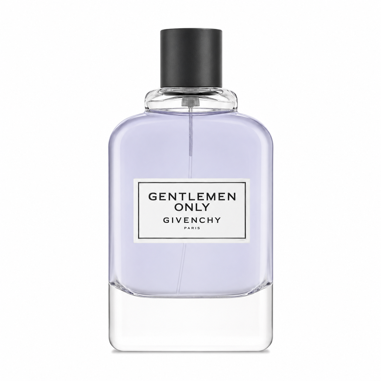 Givenchy Gentleman Only – modern woody aromatic fragrance in clear glass bottle with blue label. 100ml