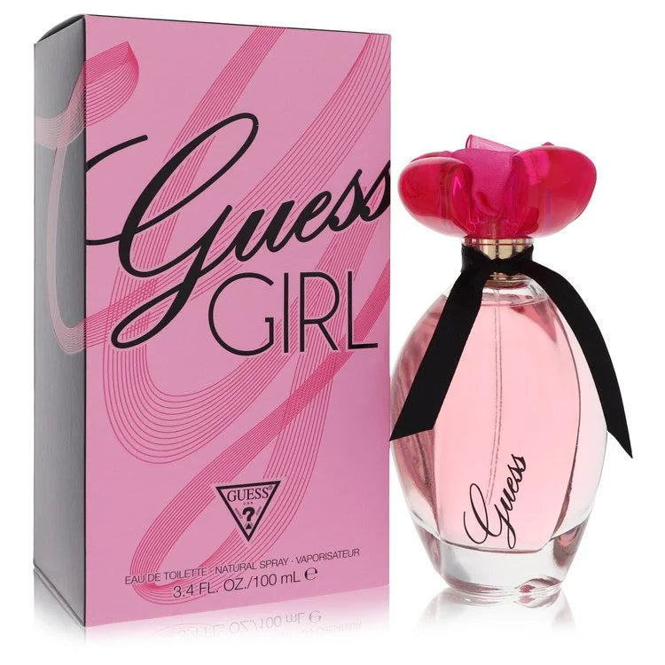 Guess Girl perfume bottle and packaging on a white background 100ml