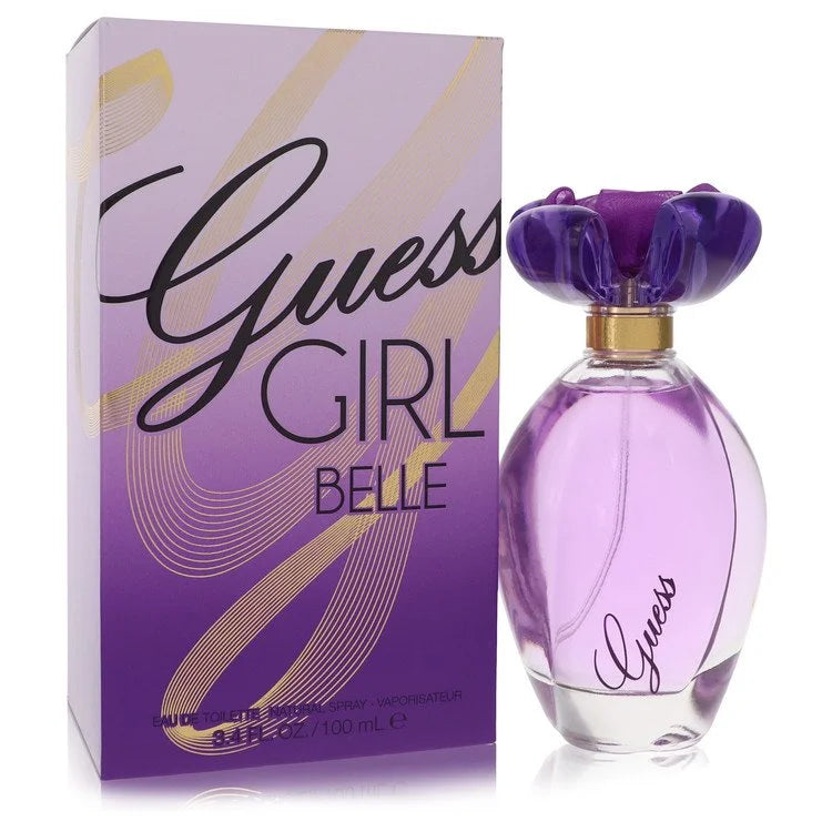 Guess Girl Belle perfume bottle and packaging on a white background 100ml